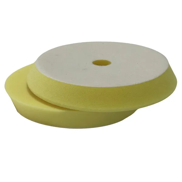 1852 Medium polerrondell Ø180 mm gul 2-pack mediumhård