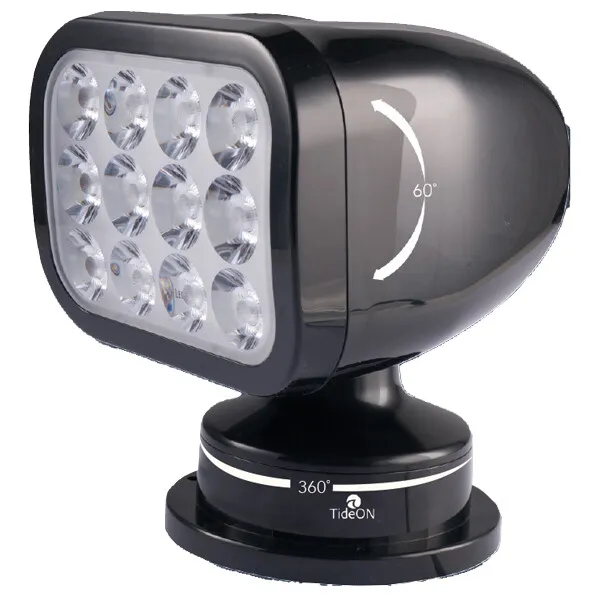 TideOn LED Söklampa vit trådlös fjärrkontroll strålkastare