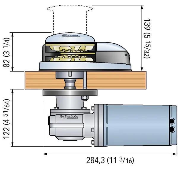 Marin & Fritid Prince DP2 ankarspel 12V 500W 6 mm