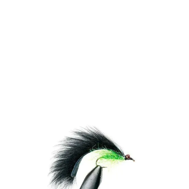 Marin & Fritid Krystal Zonker fluga black chartreuse