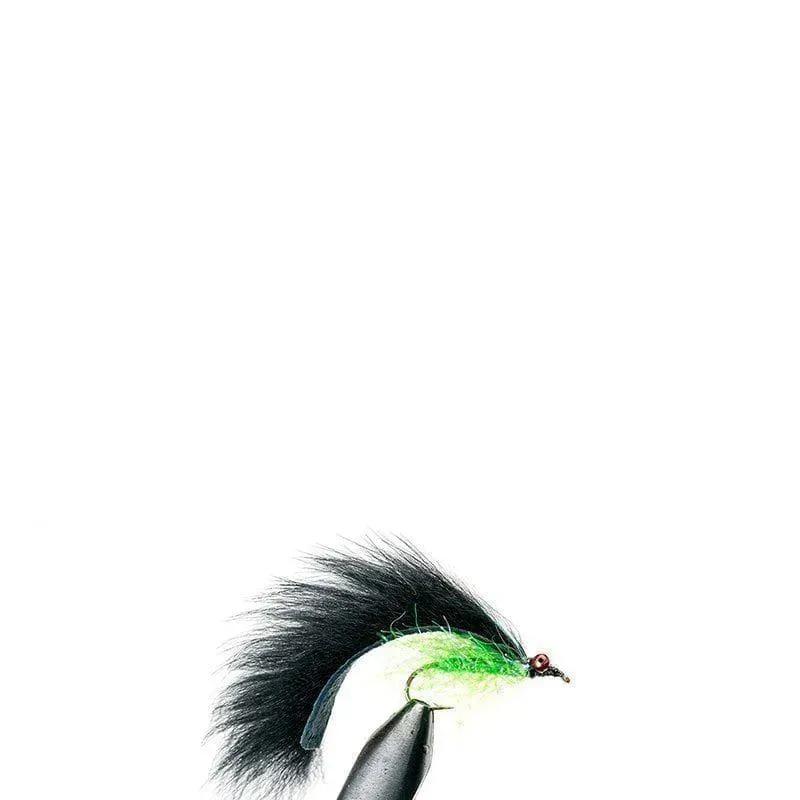 Marin & Fritid Krystal Zonker fluga black chartreuse