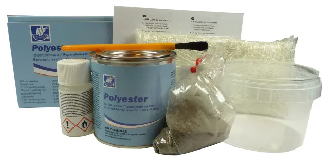 BHP reparationssats polyester 0,4 l plastbåt