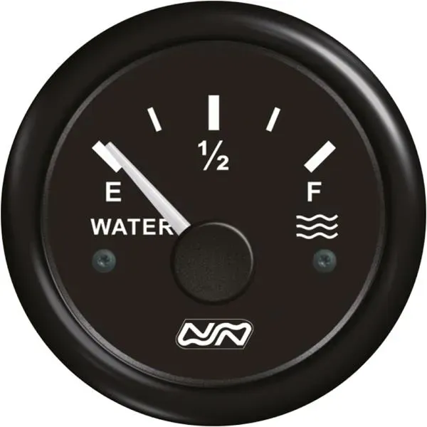 Marin & Fritid Tankmätare Vatten 52mm 0-190 Ohm svart