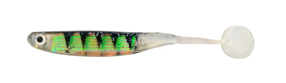 Glimmer Shimmer jigg 10 cm black transparent 5-pack