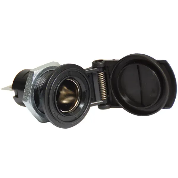 Marin & Fritid Liten 12/24V 16A installationskontakt med lock