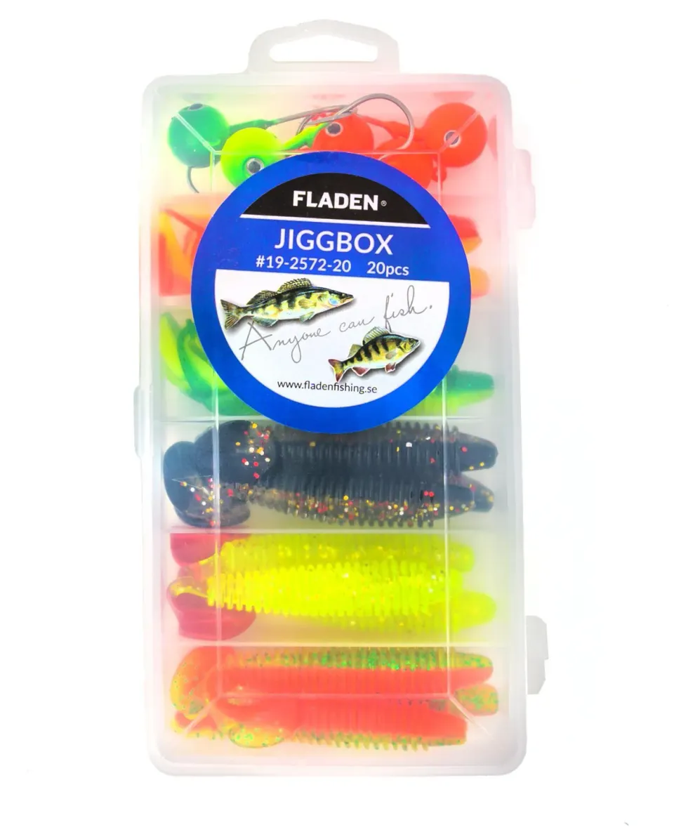 Marin & Fritid Ribbed Shad jiggbox 20g 100mm 20-delar