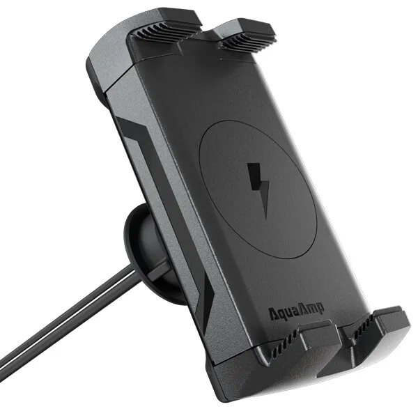 AquaAmp 500 mobilhållare laddare 12V vertikal Qi2.2