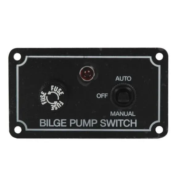 Marin & Fritid Pumppanel 12V Auto Off Manual LED
