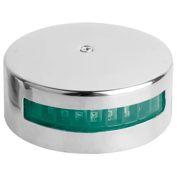 Marin & Fritid 1852 lanterna LED styrbord stålhus