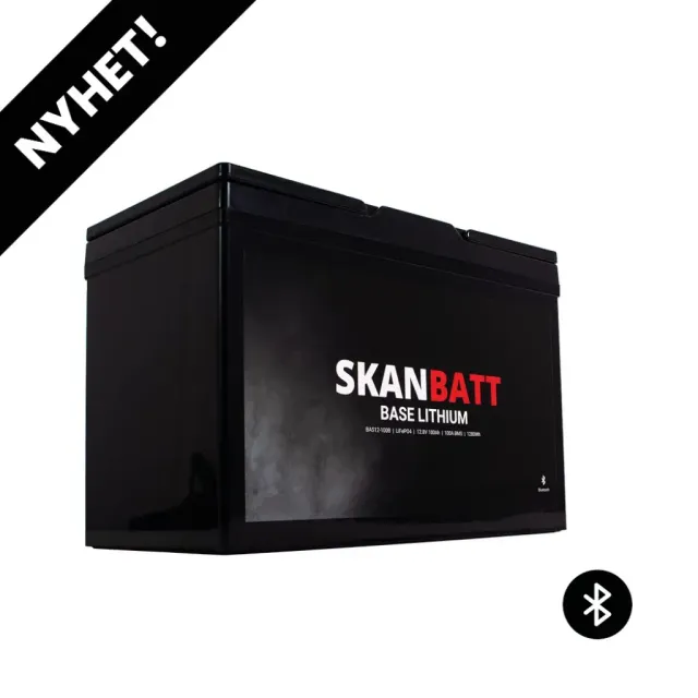 Skanbatt Base Lithium BAS12-100B litiumbatteri 12V 100Ah