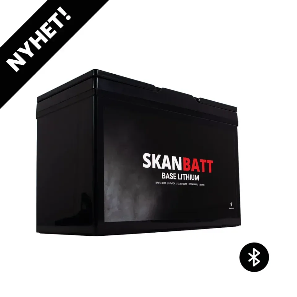 Skanbatt Base Lithium BAS12-100B litiumbatteri 12V 100Ah