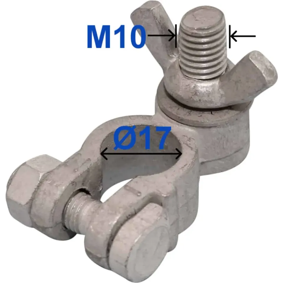 Marin & Fritid Batteripolsko minus M10 vingemutter