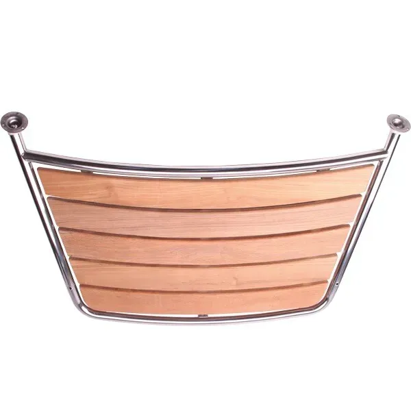 Marin & Fritid Badplattform 109x60cm Ø32mm rostfri teak