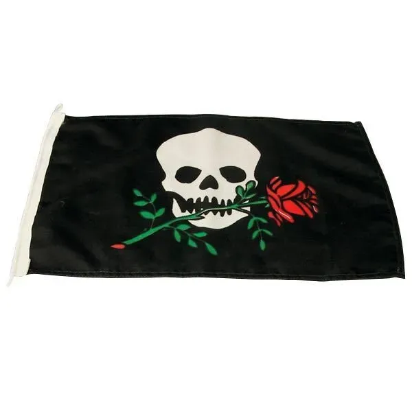 1852 Pirat Ros humorflagga 30x45 cm