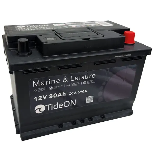 TideOn Combi MF 12V 80Ah båtbatteri underhållsfritt