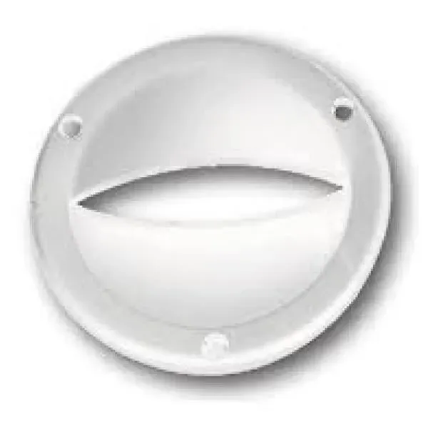 Ventil vit plast 86mm kabelgenomföring