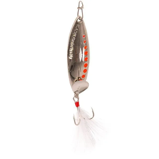 Maxximus Flexio Plus 10g skeddrag silver red dots blyfri