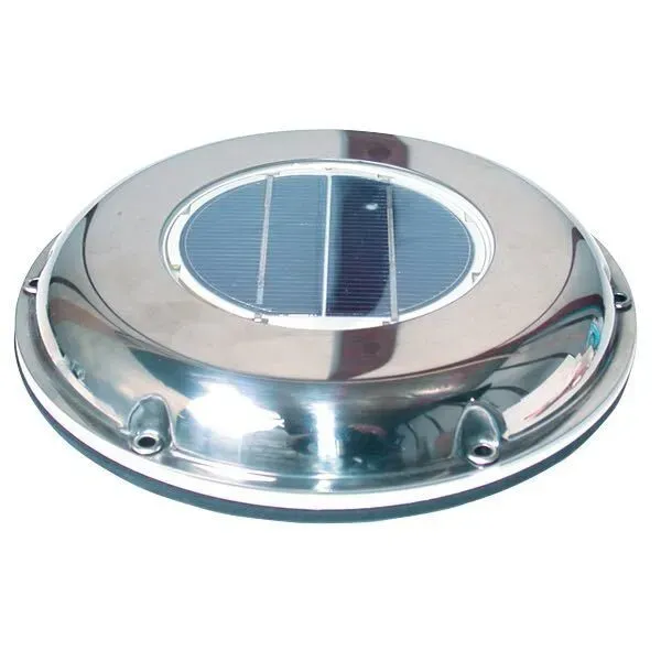 Marin & Fritid Solcellsventilator Ø220 mm rostfri