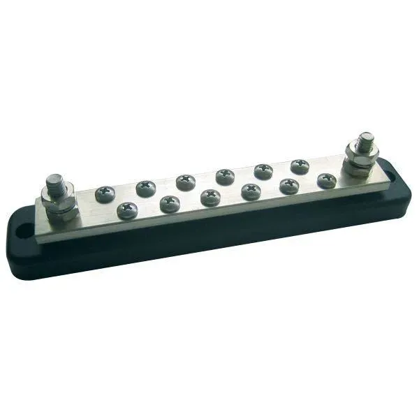 Marin & Fritid Elmonteringsblock 10 ledningar 150A koppar