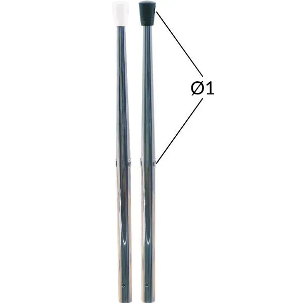 Marin & Fritid mantågsstötta 603 mm svart topp