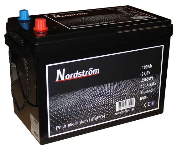 Nordström Lithium Marine 24V 100Ah batteri Bluetooth