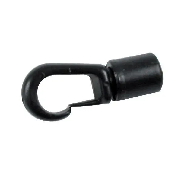 Marin & Fritid Nylonkrok svart 5-6mm elastisk lås