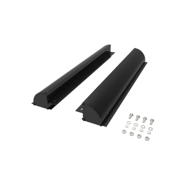Marin & Fritid Spoilerfäste solpanel 67 cm svart 2-pack