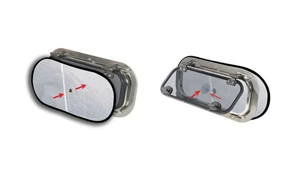 Waterline myggnät mörkläggning portlight 2-pack