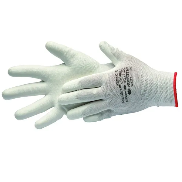 PaintStar White målarhandskar vit M/8