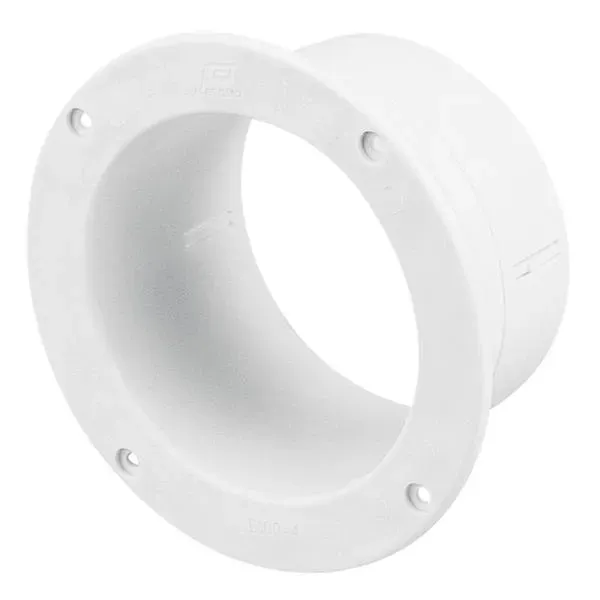 Marin & Fritid Ventilationsanslutning rak 4tum 100mm plast