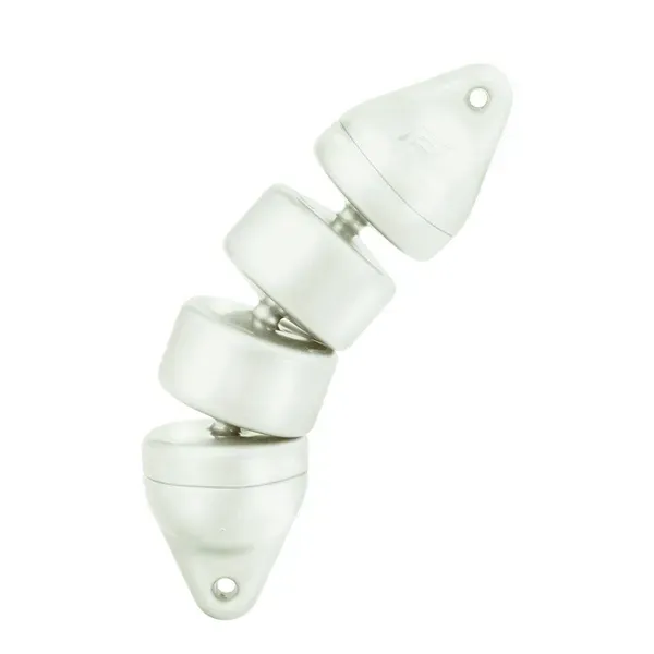Plastimo RIB gummibåtsfender 12x48 cm vit med lina