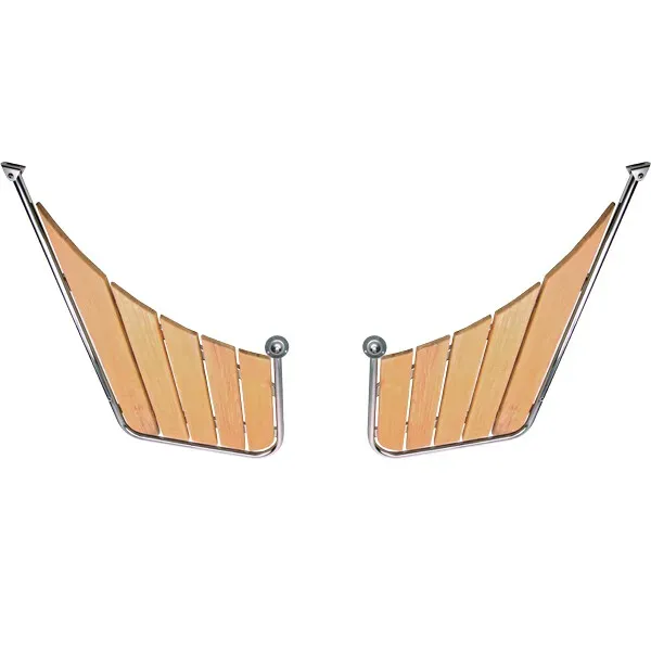 Marin & Fritid Badplattform snipa 95/43x53cm Ø25mm teak