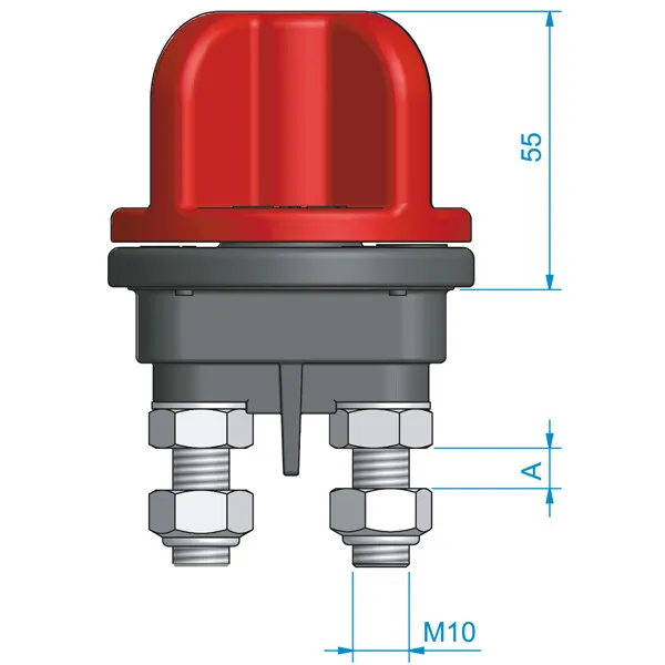 Marin & Fritid Roca huvudbrytare gastät 24V 250A