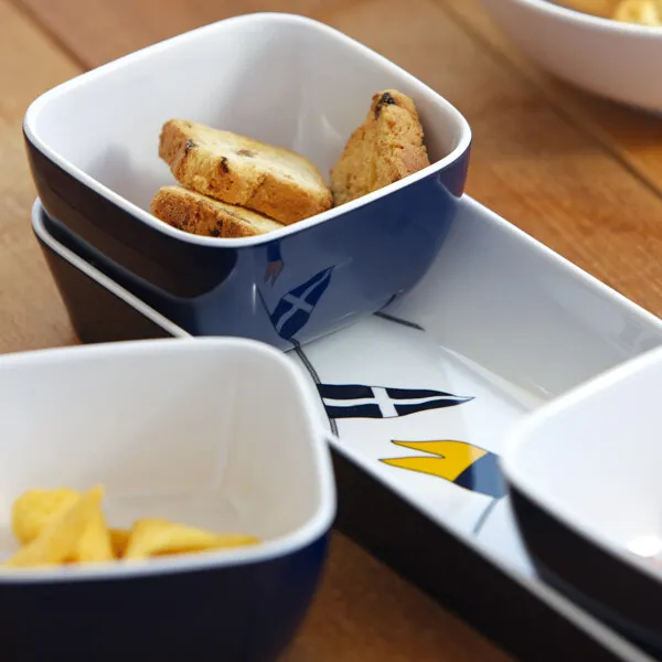 Marin & Fritid MB Regatta Snackset 27x9cm melamin