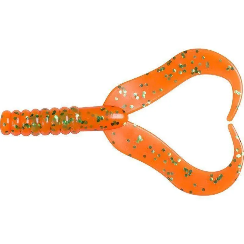 Marin & Fritid Double Tail jigg 75 mm green orange mjukbete