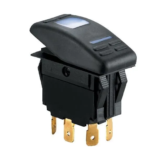 Marin & Fritid Kontakt 3-polig LED on-off 12 V 15 A