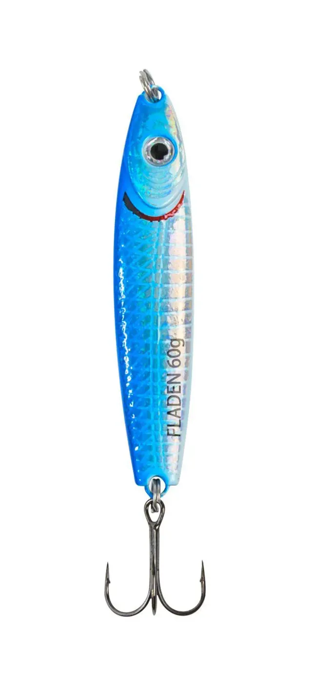 HoloTwist pirk 60 g Blue-silver holografisk zinkpirk