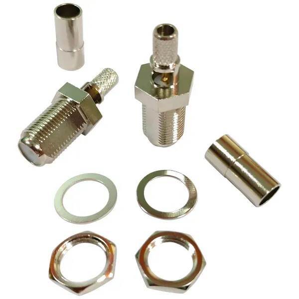 1852 F-kontakt hona-hona RG58 antennkontakt 2-pack