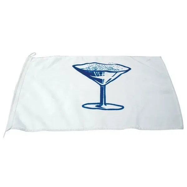 Marin & Fritid 1852 Champagne humorflagga 30x45cm