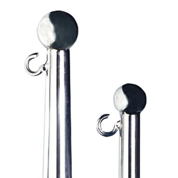 Flaggstång rostfri AISI 316 900mm Ø25 klick
