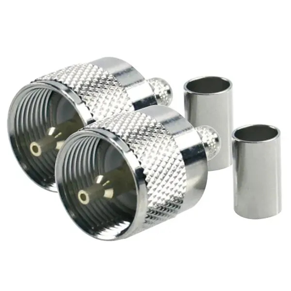 1852 VHF-kontakt PL259 RG213 crimp 2-pack