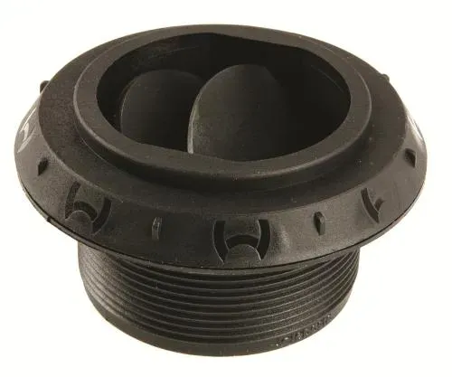 Marin & Fritid Utblås 60 mm stängbar svart