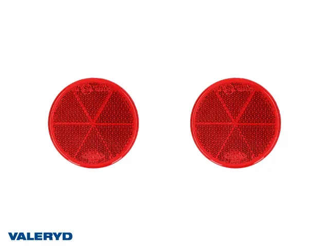 Marin & Fritid Reflex 60 mm Röd Självhäftande 2-pack