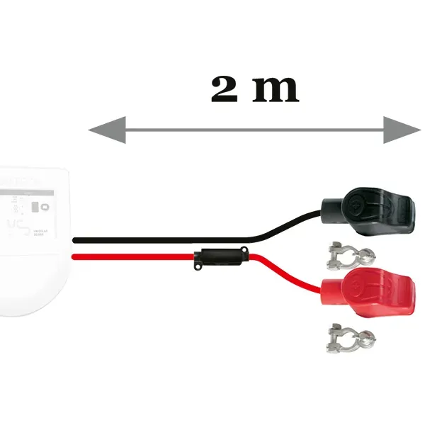 Marin & Fritid batterikabelkit 2 m 6 mm² med säkring