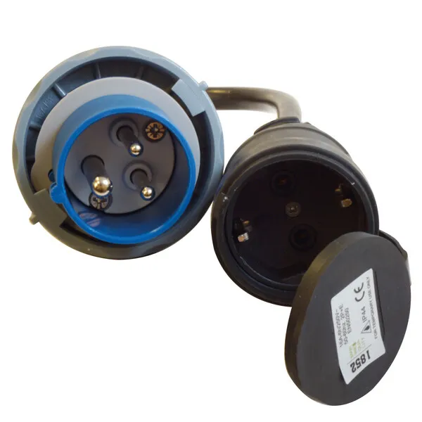1852 CEE 220V hane-Schuko hona adapter 0,5 m 2,5 mm2
