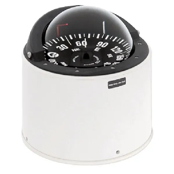 Riviera White Star piedestalkompass 5" vit/svart lättaväst