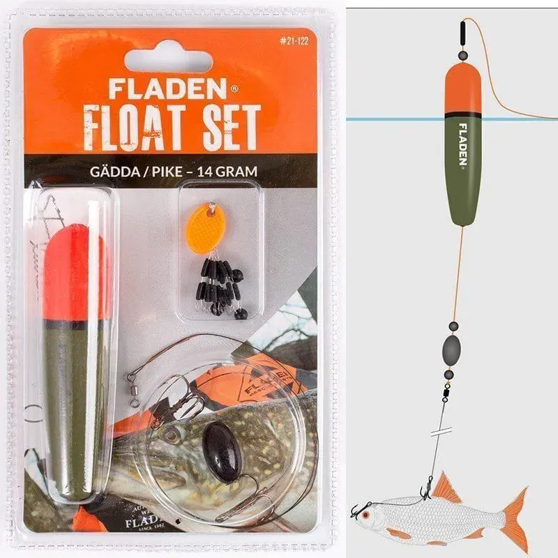 Pike Float-set meteset 14 g gädda komplett