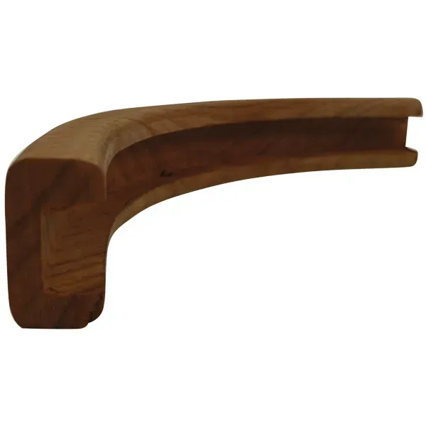 Marin & Fritid hörna U-profil teak 50 mm 10 mm spår