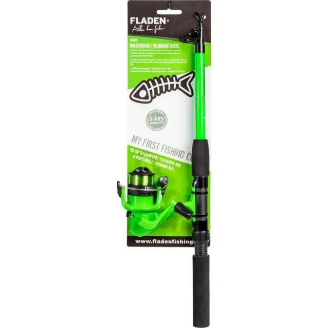 Vildmark Basic Teleskop Haspelset 165 cm grön 5-20 g