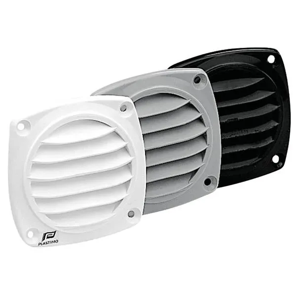 Marin & Fritid ventilgaller 82x82 mm vit plast